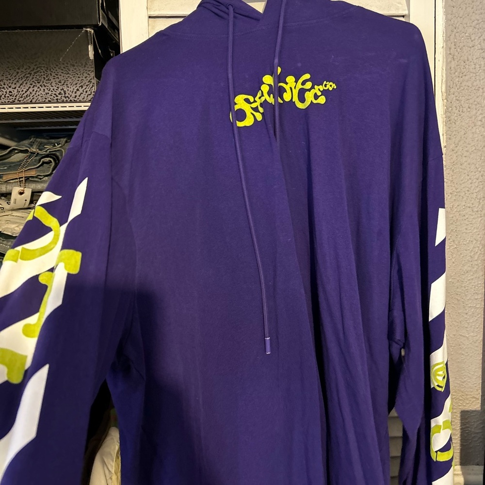 Purple Off White hoodie